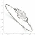 thumbnail image 2 of Women's Winnipeg Jets Sterling Silver Small Wire Bangle Bracelet, 2 of 4