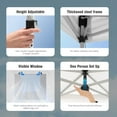 thumbnail image 3 of Alpha Joy 10'x 10' Instant Canopy Outdoor Ez Up Outdoor Canopy Shelter Tent with 4 Side Walls, White, 3 of 8