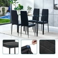 thumbnail image 5 of Dining Chair Set of 2, Velvet Dining Chairs with Curved Back & Foot Cap Protection for Dining Kitchen, Living Room Side Chairs with Stable Frame Heavy Duty High Back Design ,Black, 5 of 9