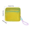 thumbnail image 3 of Mesh Beach Bag with Lightweight Breathable Nylon Mesh, Foldable Portable Travel Tote Organizer, 13x13x4 cm, Sand-Resistant, Transparent for Easy Content Viewing, Multiple Colours Available, 3 of 6
