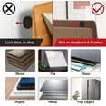 thumbnail image 5 of Anti Vibration Soundproof Pads for Wall,Headboard Stoppers Bed Stopper,Happon Anti-Vibration Soundproof Pads for Bed Frame/Headboard,Self Adhesive Furniture Pads，Wall Protector for Headboard,Black, 5 of 7