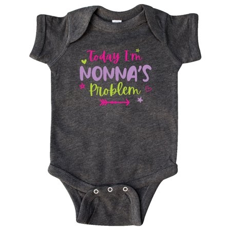 

Inktastic Child Funny Today Im Nonnas Problem Gift Baby Girl Bodysuit