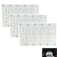 thumbnail image 1 of Nanofilm License Plate Stickers Vanish Signs License Plates Reflective Invisible Digital Sticker White Size M, 1 of 4