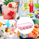 thumbnail image 5 of Bandejas para cubitos de hielo con tapa, reutilizables, para whisky, cócteles, licores, bebidas frías y jugos, 5 of 5