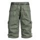 thumbnail image 5 of pstuiky Pantalones cortos para hombre, Pantalones cortos de trabajo casuales de moda con múltiples bolsillos de color sólido para hombre Pantalones cortos de baloncesto, 5 of 8