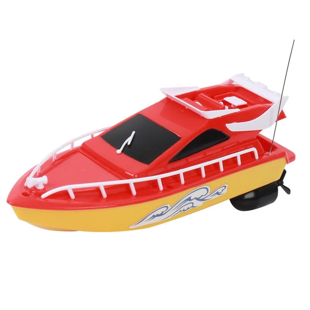 Transemion RC Boat Automatic Correction Workmanship Sweet Gift Learning Prop Twin Motor Kids Supplies Toy Boats Remote Control Ship Red