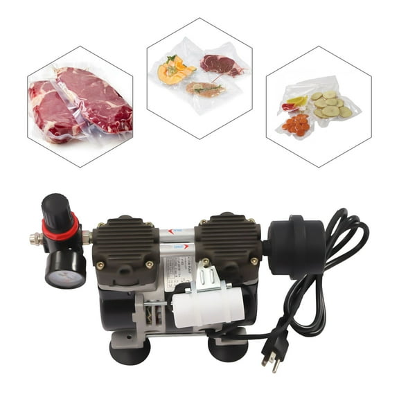 Oilless Vacuum Pump Industrial Oil-Free Piston Vacuum Pump ≥60 L/min(2.12cfm)