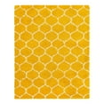thumbnail image 3 of Unique Loom Trellis Shag Collection Area Rug - Ruby (7' 10" x 10' Rectangle Yellow/Ivory), 3 of 11
