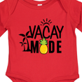 thumbnail image 4 of Inktastic Vacay Mode with Palm Trees Sun and Pineapple Boys or Girls Long Sleeve Baby Bodysuit, 4 of 5