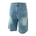 thumbnail image 3 of Jean Shorts for Women High Waisted Trendy Stretchy Denim Shorts Knee Length Cutoff Loose Long Shorts Comfortable Straight Leg Half Shorts Jeans, 3 of 5