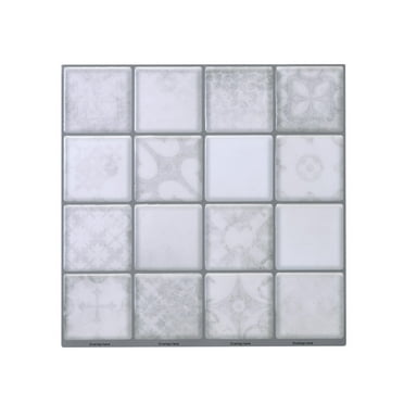 Mosaicowall 10-Sheet Peel and Stick Tile - 11.9"x11.8" Premium Kitchen Self Adhesive Backsplash Tile