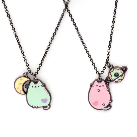 Set de collares SalesOne Pusheen Space Exclusive de acero inoxidable