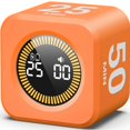 thumbnail image 1 of KADAMS Pomodoro - Temporizador visual de productividad - Cuenta atr&aacute;s giratoria de 5/10/25/50 min (naranja), 1 of 8