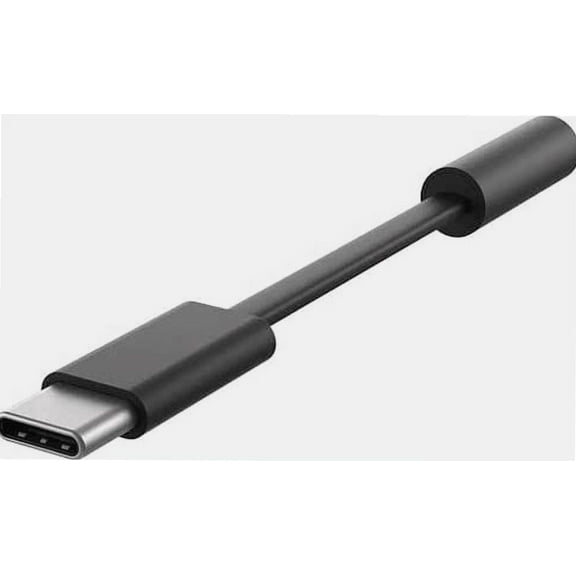 Surface USB-C Audio Adapter 3.5mm Headphone Stereo Mini Jack (F) Black LKZ-00001