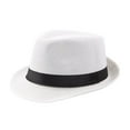 thumbnail image 2 of Dalrosia Short Brim Fedora Classic Summer Beach Sun Hat Panama Cap for Men Women, 2 of 8