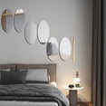 thumbnail image 2 of Lefu Oval Square 3D Acrylic Mirror Wall Sticker Self Adhesive for Bathroom Home Decor, 2 of 9