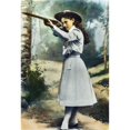 thumbnail image 2 of Annie Oakley . Namerican Markswoman Oil Over A Photograph  1899. Poster Print by, 2 of 2