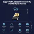 thumbnail image 4 of Adaptador USB Bluetooth 6.0, Receptor y Transmisor Compatible con BLE+ para Teclado, Ratón, Auriculares y Altavoces Bluetooth., 4 of 9