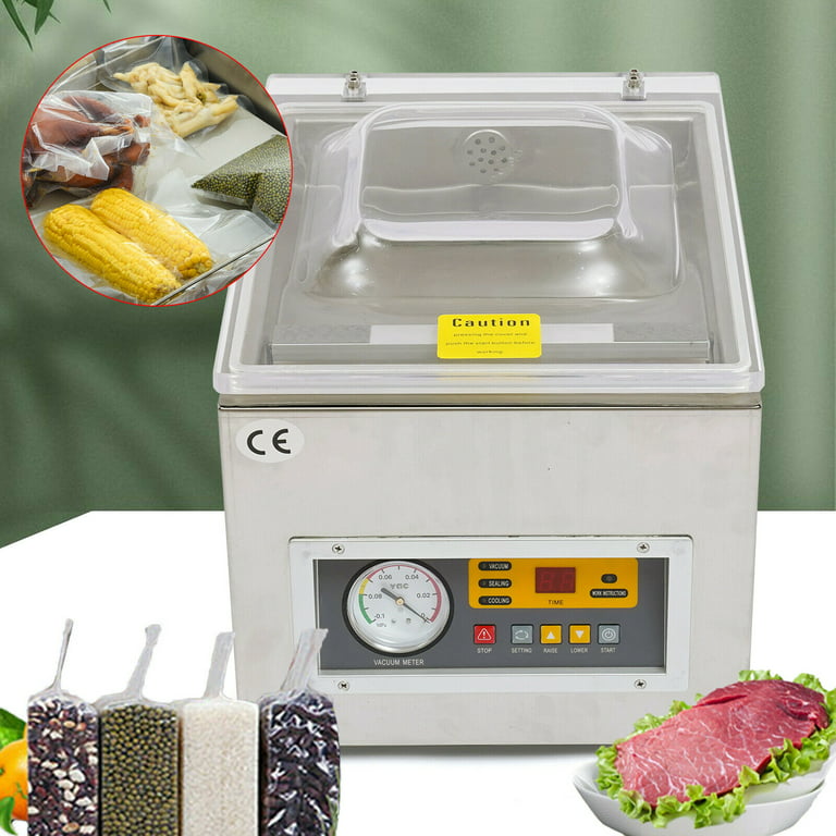 Yiyibyus Chamber Vacuum Sealer Machine Z-260c Commercial Kitchen Food Chamber Vacuum Sealer Packaging Machine Sealer for Food Saver Home Commercial US