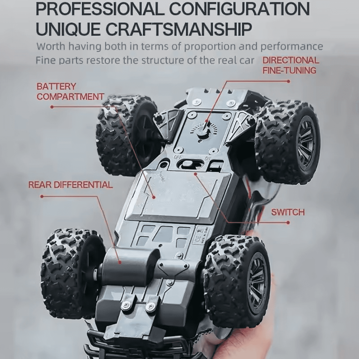 RC Cars High Speed Remote Control Car for Girls, 1:20 Scale RC Truck 2.4GHz 4WD All Terrain with Lights for Adults Kids Christmas Gifts (Sky Blue)