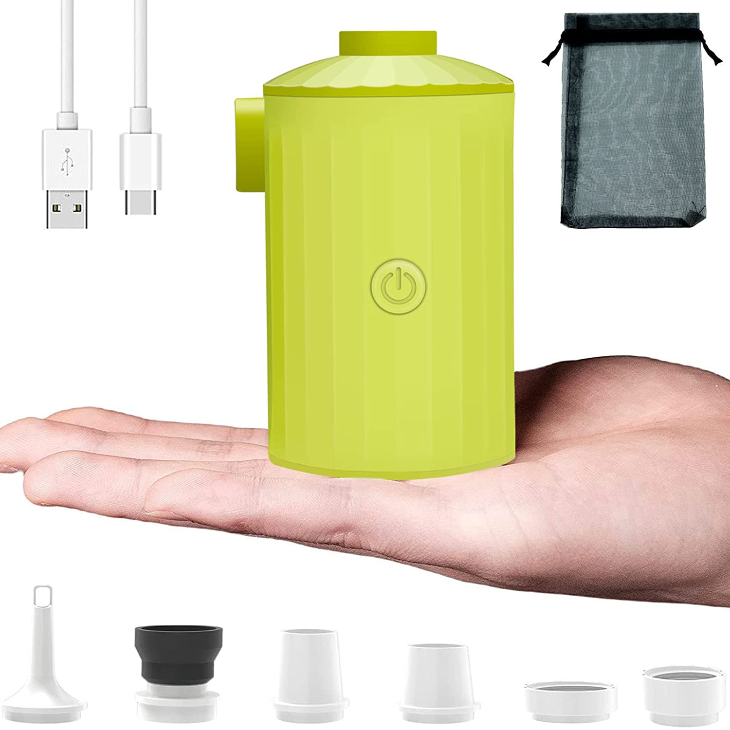 Portable Air Pump , Electric Air Mattress Pump with 3600mAh Battery