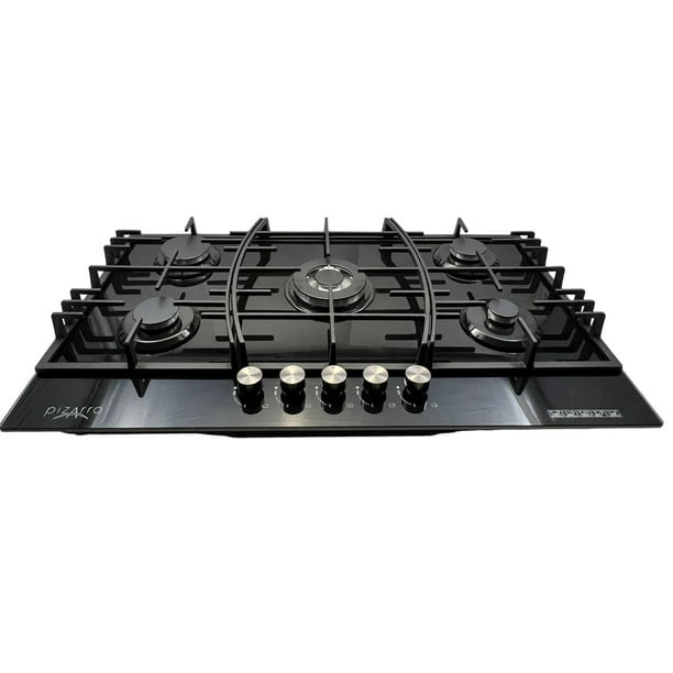 Parrilla de Cristal Templado Pizarro Florencia CON Termopar 5Q-GL-F 5 Quemadores