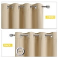 thumbnail image 4 of NICETOWN Noise - Blackout - Thermal Insulated Curtains, 3 Layers Grommet Privacy Room Darkening Drapes with Notoxic Detachable Felt Liner for Living Room Sliding Door, Biscotti Beige, 52"x 95, 1 Pair, 4 of 10
