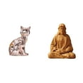 thumbnail image 1 of Figura de escritorio,Estante de estatua de gato para escritorio,oficina,decoración del hogar,Estatua del Corazón de Jesús,Estatua del Sagrado Corazón de Jesús para decoración del, 1 of 8