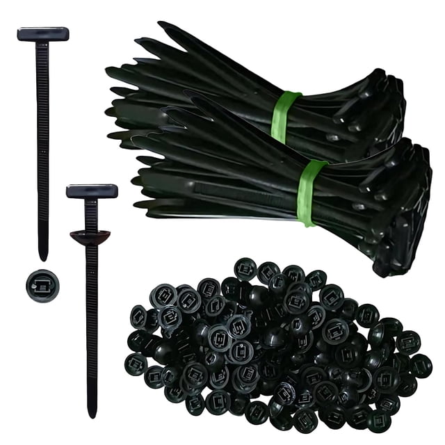 Hebilla universal de nylon para sujetacables, 200 piezas, CALORPET