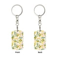 thumbnail image 2 of Goofa Hawaii Palms Printed Rectangular Metal Keychain Bag Charm Floral Charm for Purse Keys Metal Keyring Gift for Women Accessories, 2 of 7