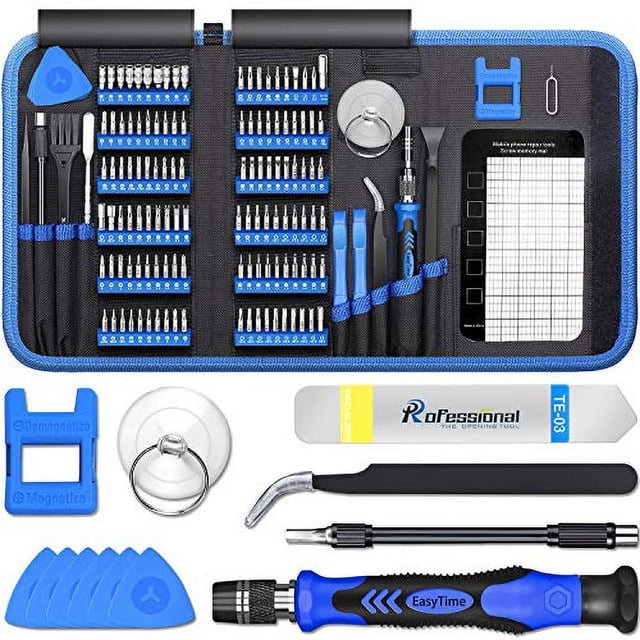 Juego de Destornilladores de Precisión de 140 en 1 EasyTime kit de Herramientas de Reparación de computadoras