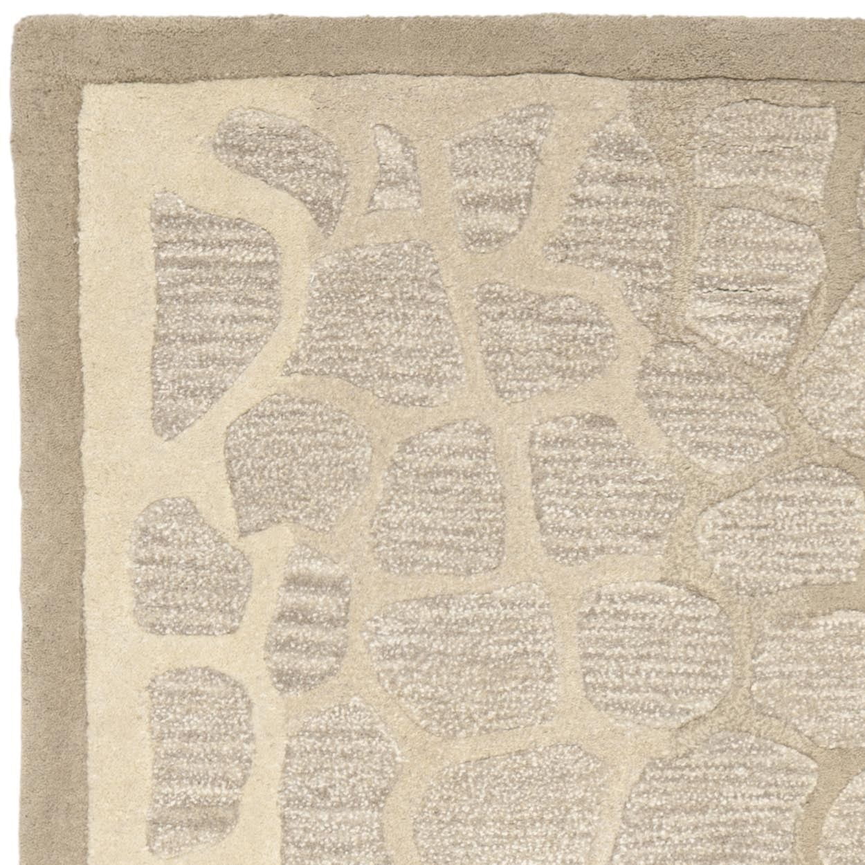 SAFAVIEH Martha Stewart Arusha Grassland Spotted Area Rug, Wheat Beige, 8' x 10'