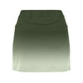 thumbnail image 6 of MIXUE Skirts For Women Summer Gradient Print Elastic High Waist Yoga Sports Mini Tennis Skirt Activewear,Green,S, 6 of 6