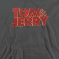 thumbnail image 2 of Tom and Jerry Movie Movie Logo Unisex Adult Pull-Over Hoodie,Charcoal, Large, 2 of 5