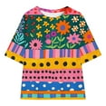 thumbnail image 7 of Spazoro Toddler Girls T-shirts, Casual Crewneck Summer Floral Print Short Sleeve Tops Tee Multicolor Size 5 T, 7 of 7