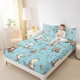 thumbnail image 4 of Homewish Kawaii Otter 4pcs Bed Sheets for Preppy Child,Cartoon Animal King Sheets,Koi Fish Super Cozy Sheet Set,Luxury Bedroom Decor, 4 of 7