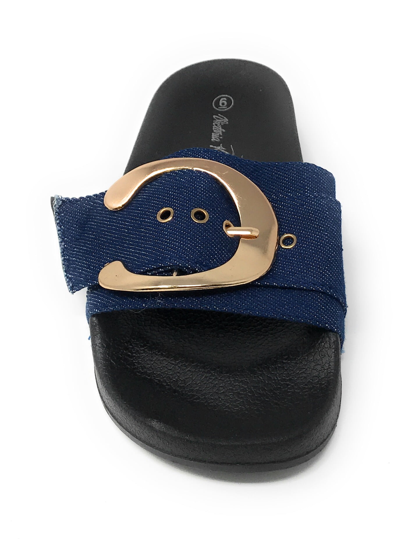 Victoria K Buckle Footbed Slide Sandal (Women's)