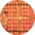 thumbnail image 1 of Ahgly Company Indoor Round Oriental Orange Traditional Area Rugs, 8' Round, 1 of 1
