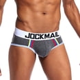 thumbnail image 2 of QWERTYU Mens Male Jockstrap Briefs Athletic Supporters Bikini Jock Strap Underwear Gray XL, 2 of 6