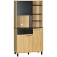 thumbnail image 1 of HOMCOM Armoire de Rangement de Cuisine avec Étagère Réglable Porte à Fermeture Douce, 1 of 10