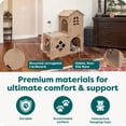 thumbnail image 4 of Furhaven Farmhouse Multi-Level Cat Scratcher Hideout w/ Catnip - Cardboard Brown, One Size Farmhouse Playground One Size Corrugated Scratcher, 4 of 7