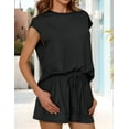 thumbnail image 6 of 2 Piece Sets for Women Casual Summer Black S, 6 of 8