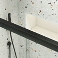 thumbnail image 6 of Bypass shower door, sliding door uses 1/4 inch tempered glass, strong and stable, clean and convenient, safe, easy to install, matte black, 6 of 9