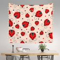 thumbnail image 2 of Yiaed Red Ladybug Print Tapestry for Bedroom,Tapestry Wall Tapestries, Tapestry Aesthetic for Living Room Dorm Room 51" X 60", 2 of 6