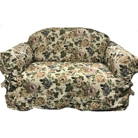 - August Grove Romance Box Cushion Loveseat Slipcover