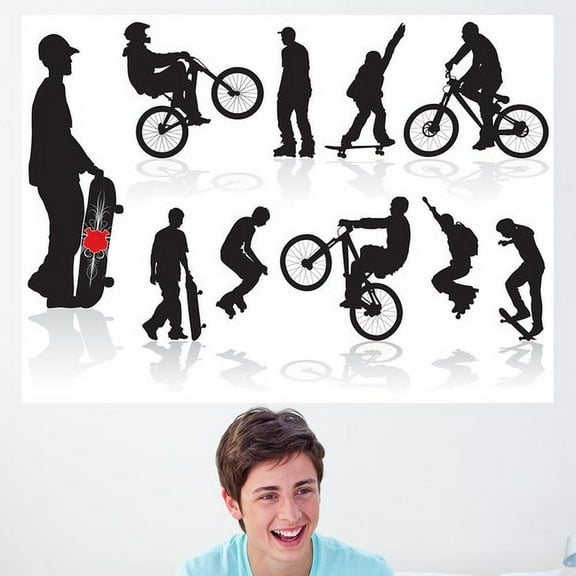 Wallhogs Extreme Silhouettes Wall Decal