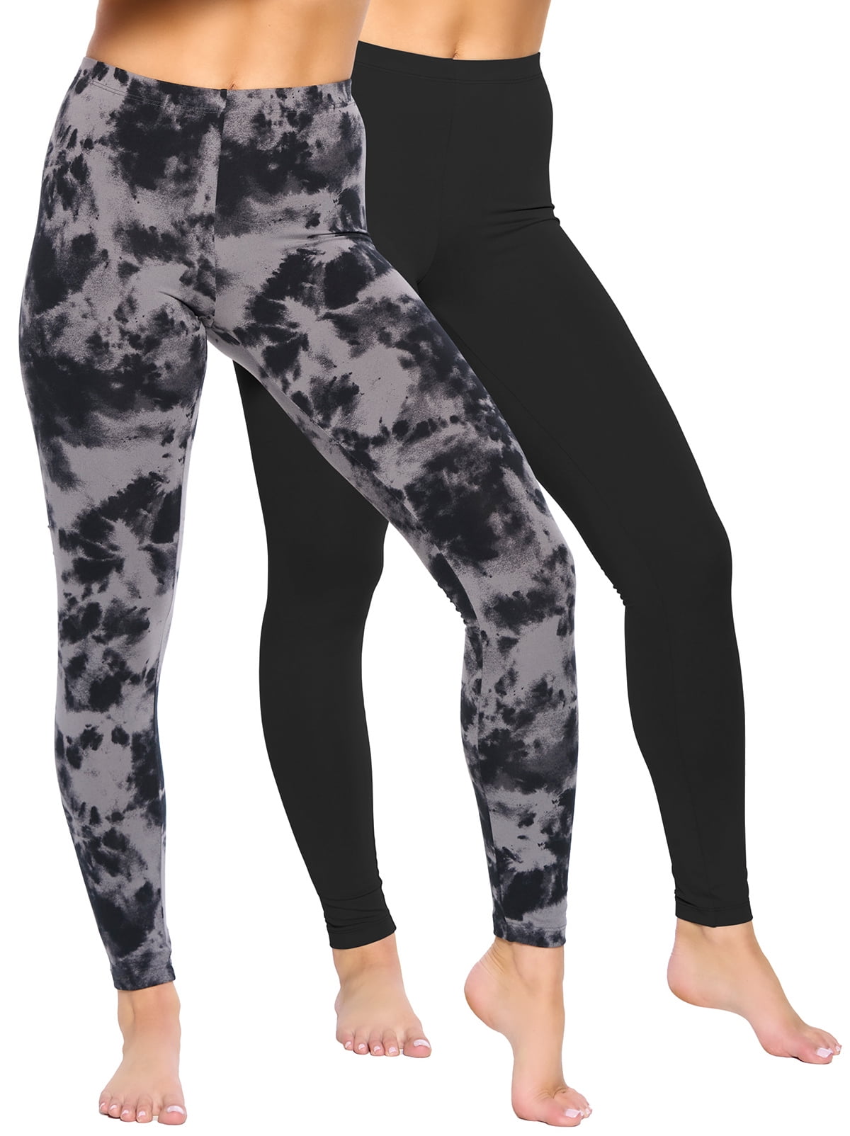 Felina Velvety Super Soft Lightweight Leggings 2-Pack - For Women - Yoga  Pants, Workout Clothes (Tie Dye Black, X-Small) - Walmart.com