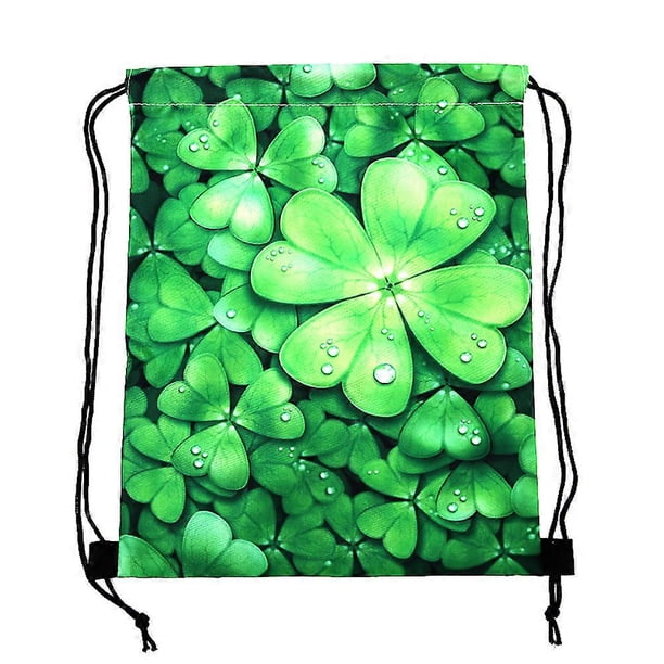 Drawstring Backpack St Patricks Day Favors Sports Backpack Shamrock Sackpack Irish Party Favors Gift