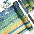 thumbnail image 4 of Yesbay 12 Rolls Washi Masking Tapes Set Japanese Decorative Writable Vintage Sticker Gift for DIY Crafts Arts Scrapbooking Journal Planners, 4 of 8