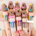 thumbnail image 4 of Cartoon Multicolor Pen for Color Coding Writing Drawing Journaling 10 Color-in-1 Writing Pen Multicolored Ballpoint Pen, 4 of 9